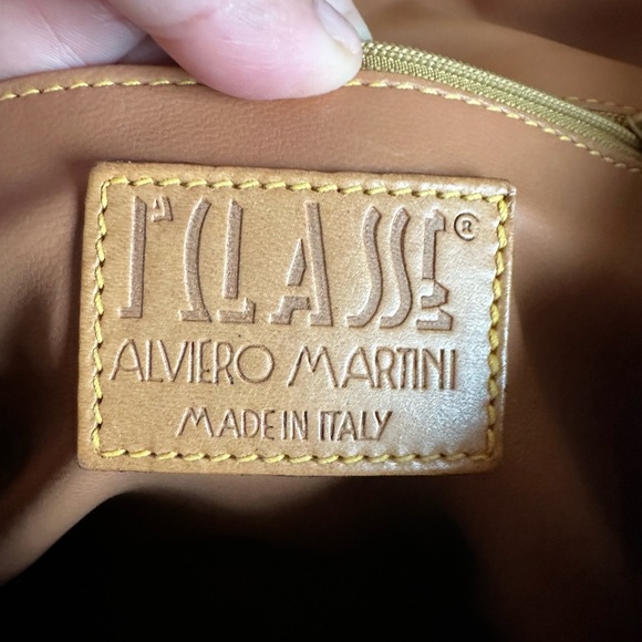 Alviero Martini Vintage Map Print Leather Backpack - Picture 8 of 11